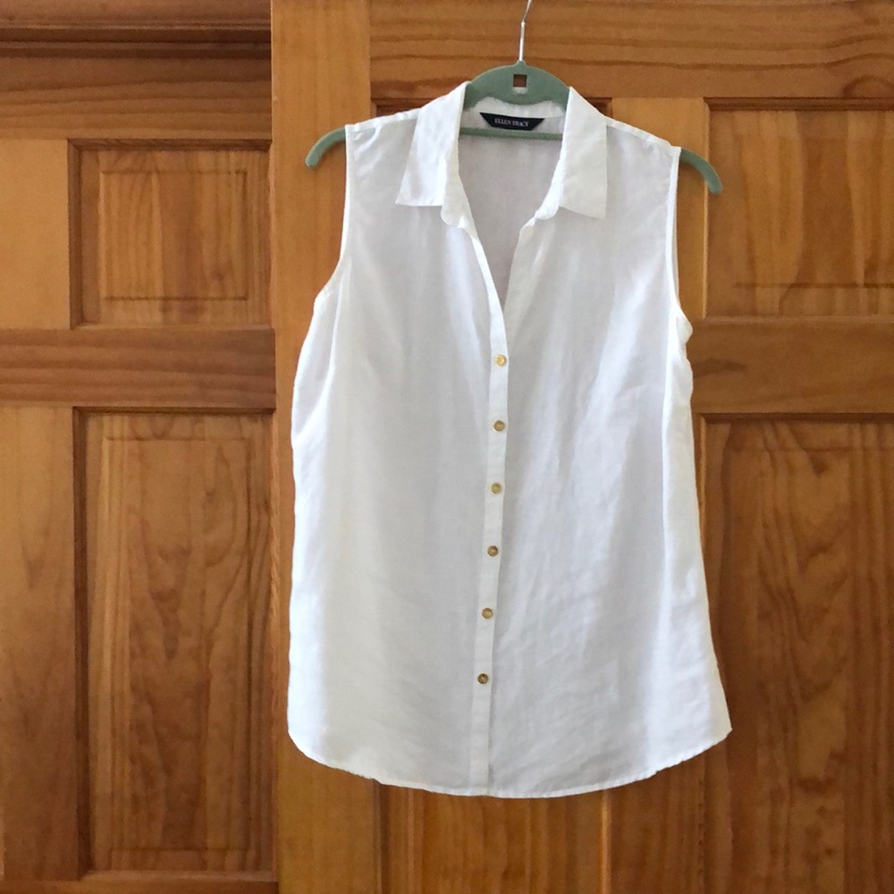 Ellen Tracy linen button down